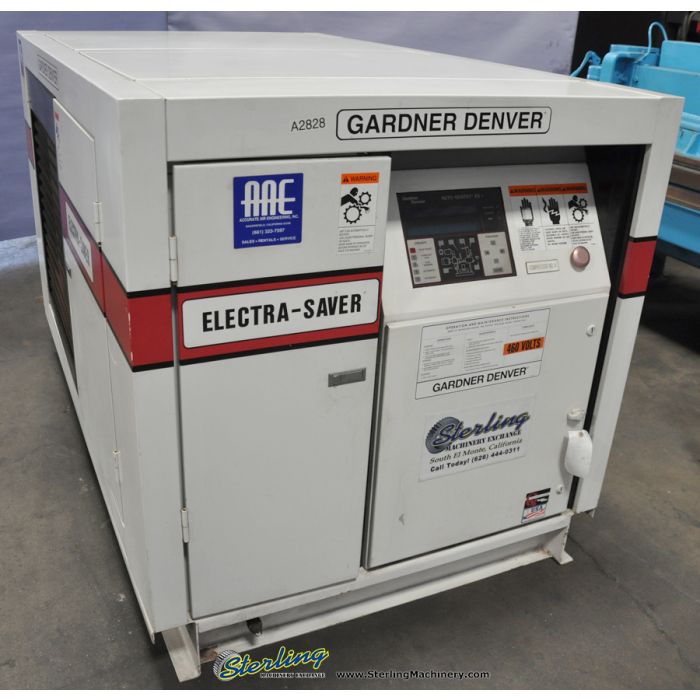 Used 200 CFM Air Compressors Gardner Denver ELECTRA SAVER II ECHOJG