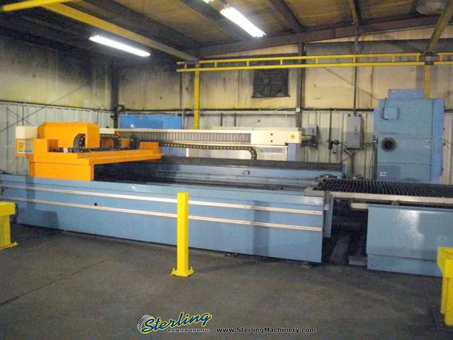 2200 Watt Used Primach CNC Laser Cutting Machine W/ Shuttle Table, Mdl. LM1530, Chiller HCV 15,000-PR-NF, PRC #SL 2200 Laser, Year 1996, Dust Collector Model #C24-2K3AD, Primach-L Controller, Shuttle Table,  Year (1994)  #A2121