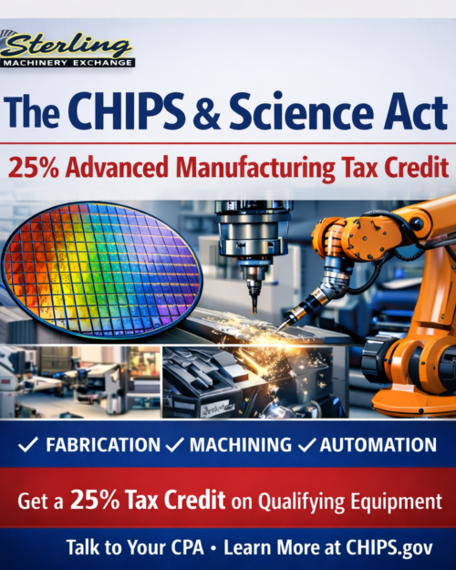 CHIPS and Science Act manufacturing equipment tax credit for U.S. factories
