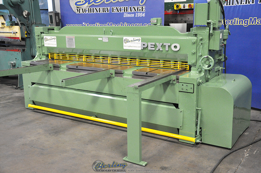 Used Pexto Power Shear Sterling Machinery