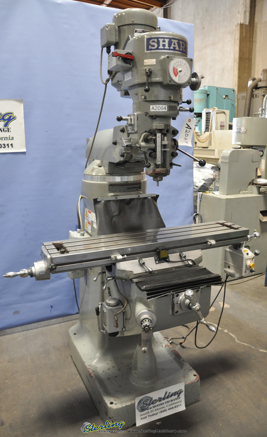 Used Sharp Vertical Milling Machine - Vertical (Bridgeport Type ...