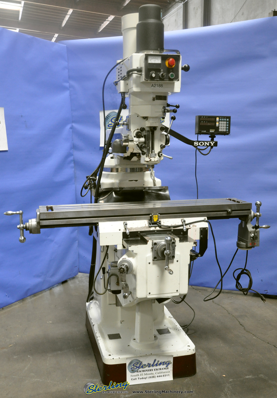 Used Chevalier Vertical Milling Machine W/ AC Inverter Head Sterling