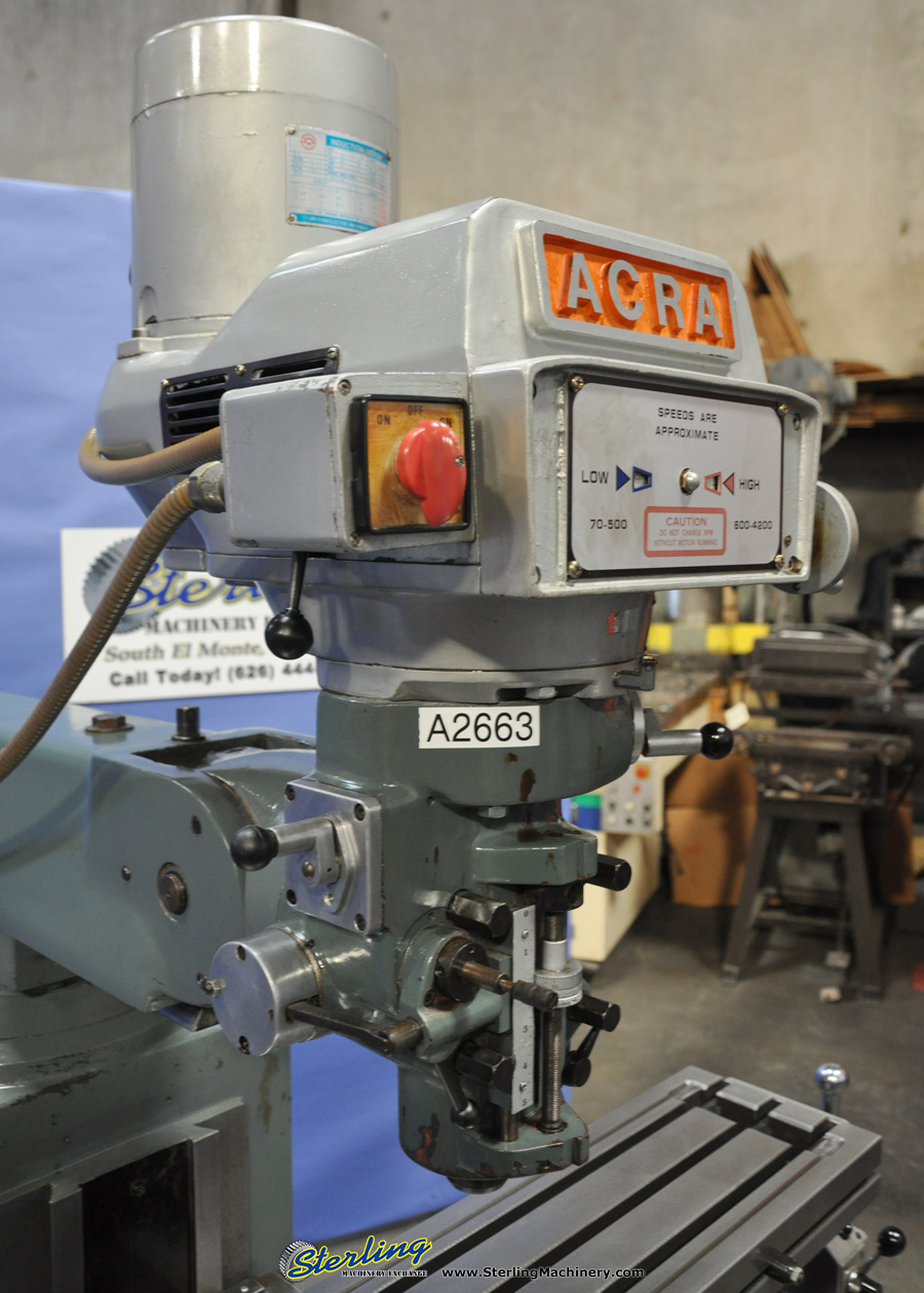 ACRA - Milling Machines Sterling Machinery