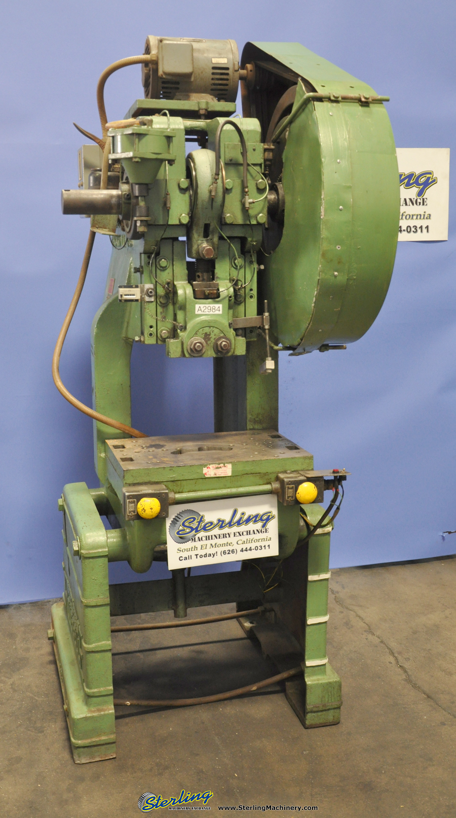 Used Rousselle OBI Punch Press - O.B.I. Flywheel Type Single Crank ...