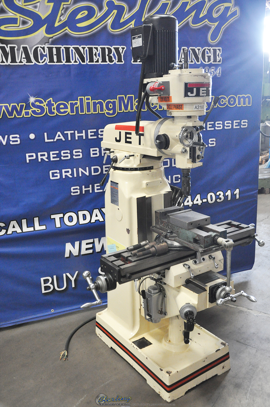 Used Jet Vertical Milling Machine Sterling Machinery