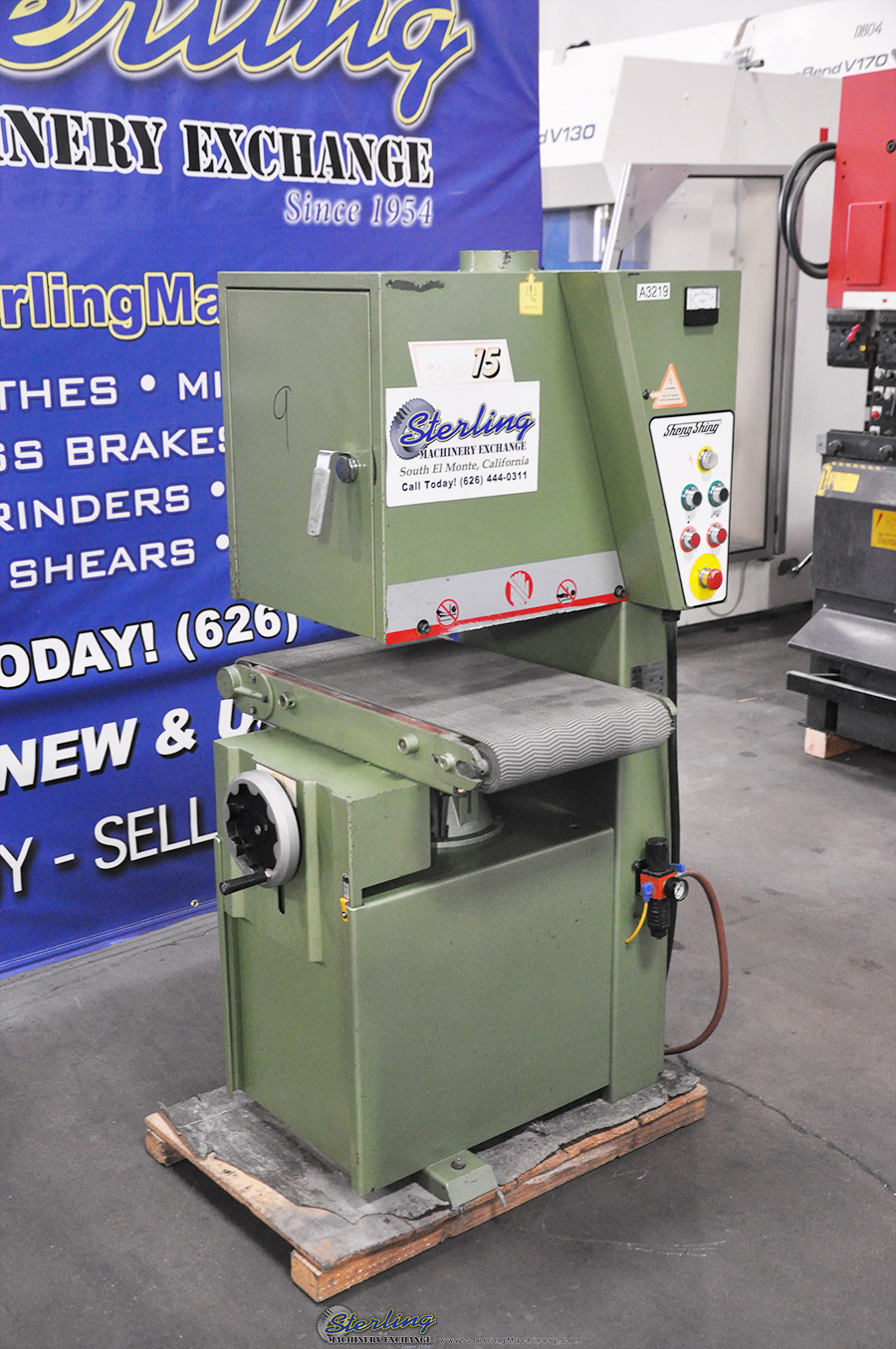 for-sale-15-used-sheng-shing-wide-belt-sander-woodworking-mdl-sdm