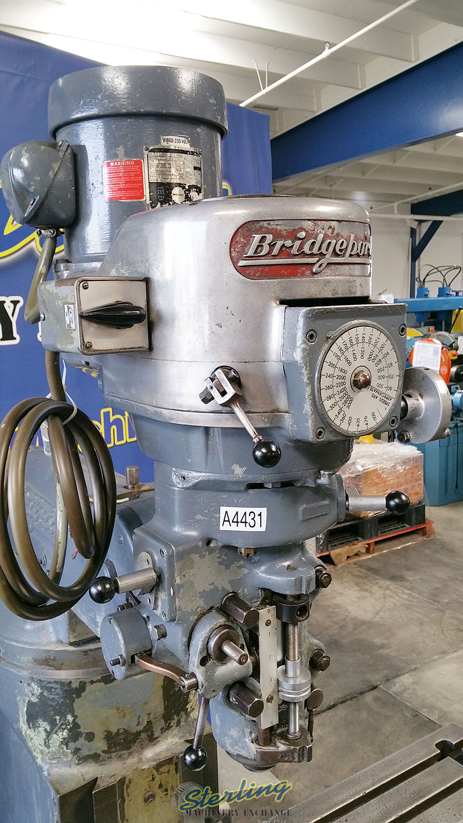 Used Bridgeport Variable Speed Vertical Mill - Vertical (Bridgeport