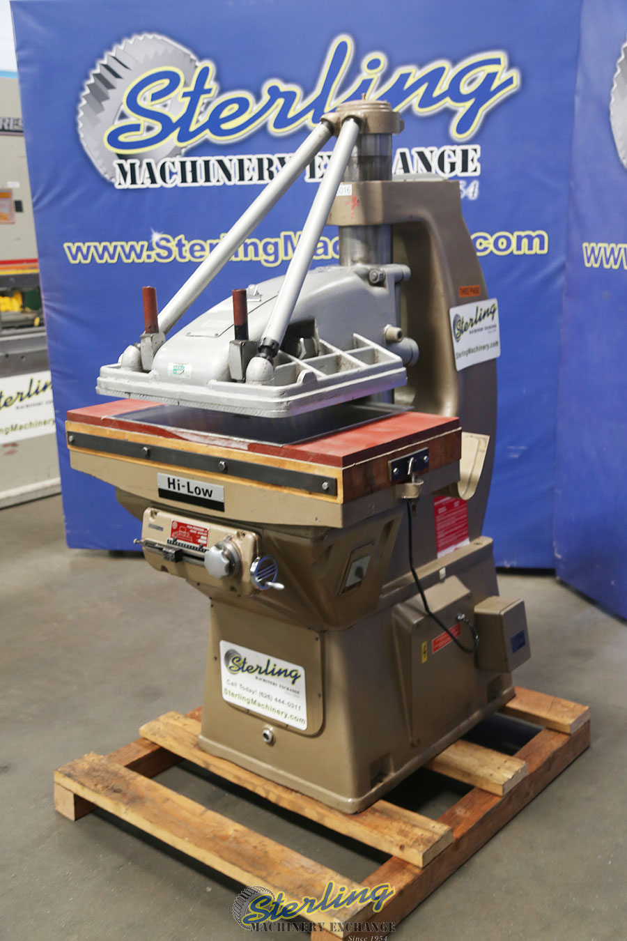 Used Pedersen Swing Head Hydraulic Clicker Press Sterling ...